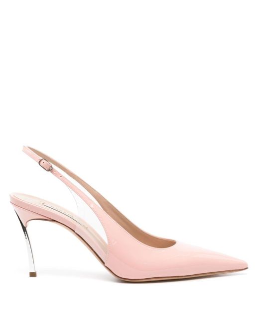 Zapatos de tacón con tira trasera Casadei de color Pink