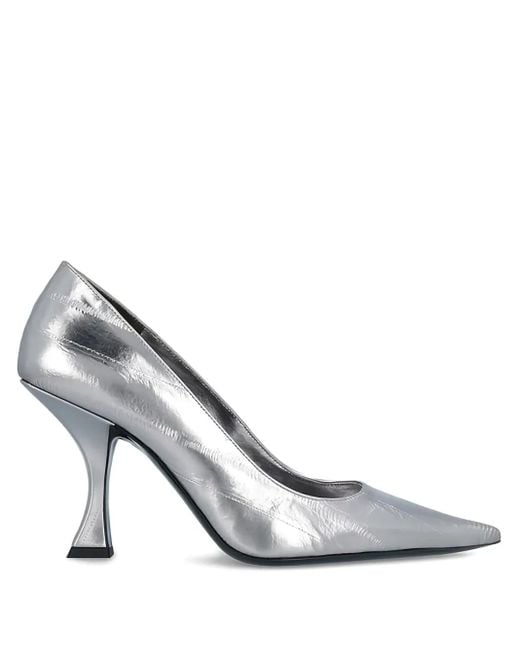 By Far White 90Mm Viva Pointed Pumps
