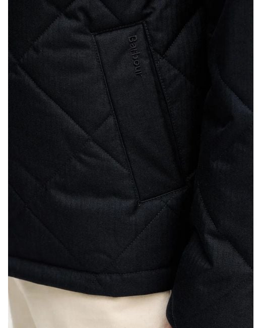 Barbour Blue City Harrington Quilted Jacket for men