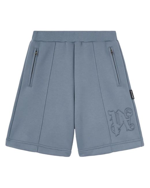 メンズ Palm Angels モノグラム ショートパンツ Blue