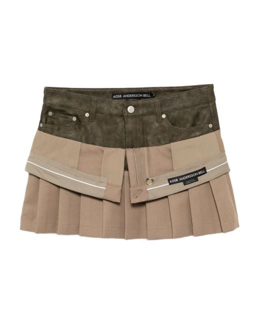 ANDERSSON BELL Natural Patchwork skirt