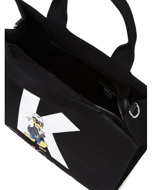 Karl Lagerfeld Black X Disney Medium Tote Bag