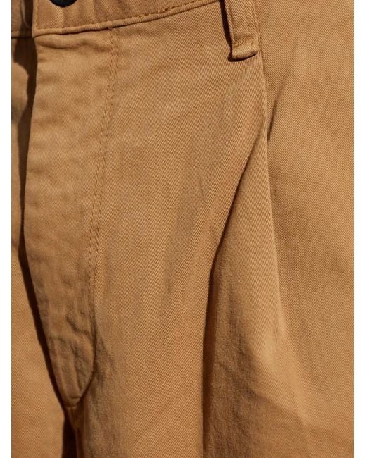 Rag & Bone Natural Evan Pleated Chino Trousers for men