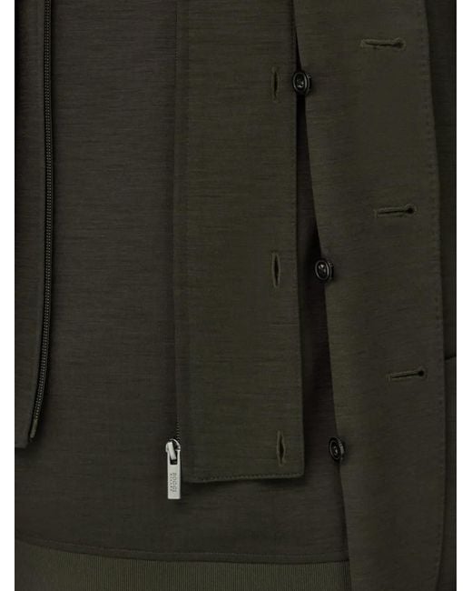 Boggi Black Sweatshirt Blazer Madison for men