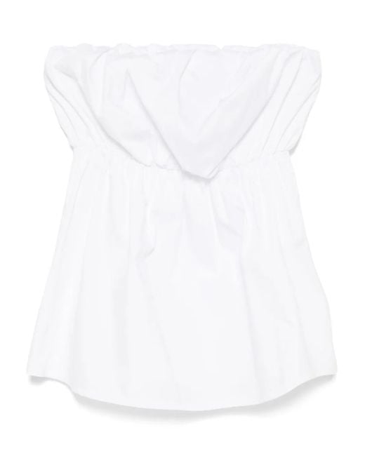 THE M.. White Strapless Top