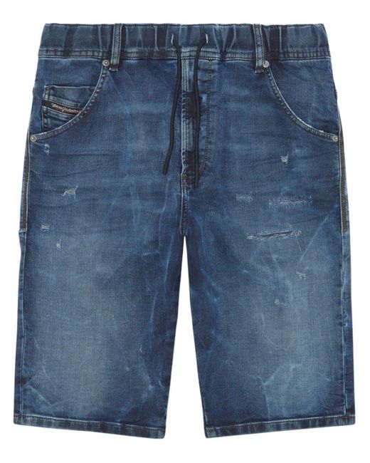 DIESEL Blue D-krooshort Denim Shorts for men
