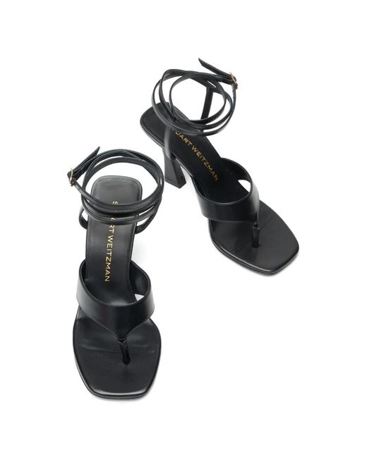 Stuart Weitzman Black 8.5Cm Vinnie Sandals