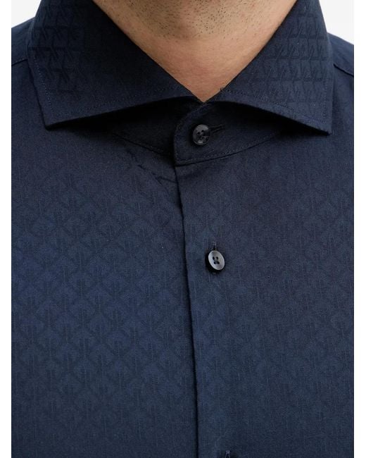 Joop! Blue Patterned Button-Up Shirt for men
