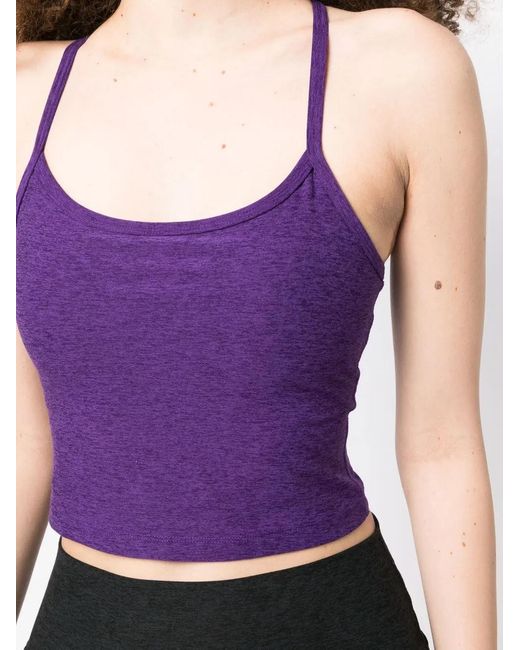 Beyond Yoga Purple Lost Your Mind Cropped Top