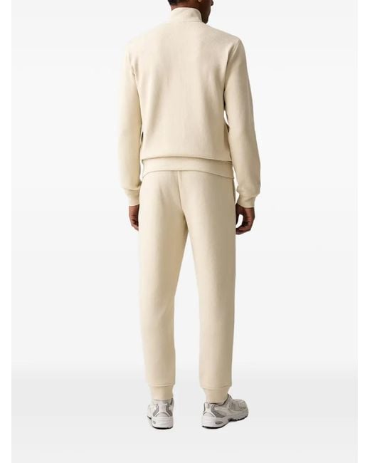 EA7 Natural Logo-Patch Zip-Up Sweater for men