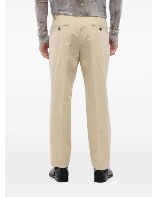 John Richmond Natural Pantalon De Tailleur À Plis Marqués for men