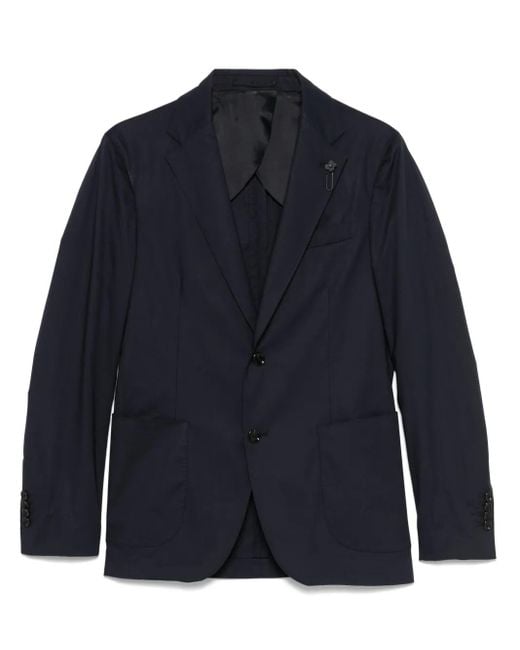 メンズ Lardini シングルジャケット Blue