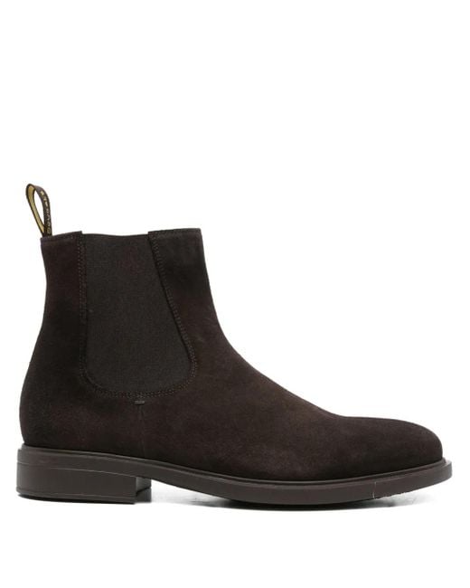Doucal's Wildlederstiefel mit elastischen Einsätzen in Black für Herren