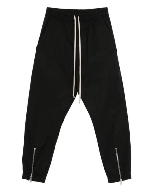 Rick Owens Black Tecuatl Track Pants for men