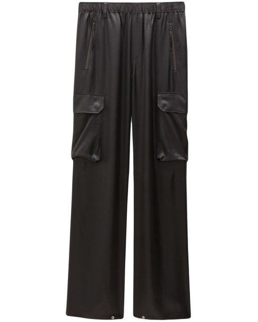 Pantalones cargo con efecto brillante Filippa K de color Black