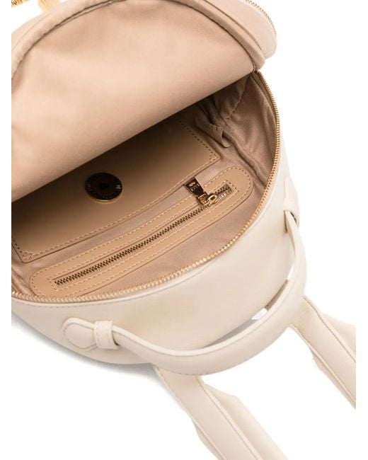 Love Moschino White Heart-Detail Backpack