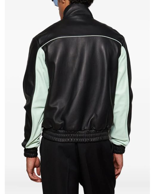 Giacca Con Inserti di Casablanca in Black da Uomo