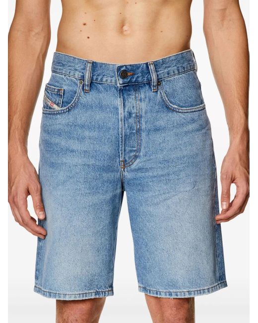 DIESEL Blue Denim Shorts for men
