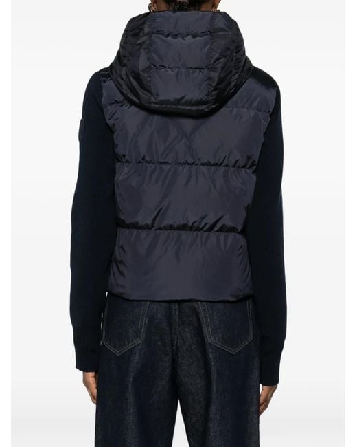 Canada Goose Blue Hybridge Wide Quilt Hooded Jacket