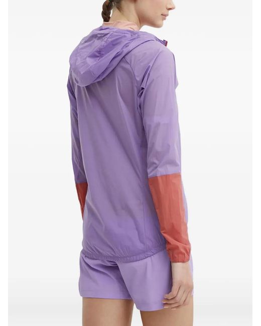 Peak Performance Purple Hooded Colourblock Jacket
