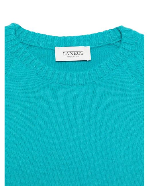 Laneus Blue Long-Sleeve Sweater