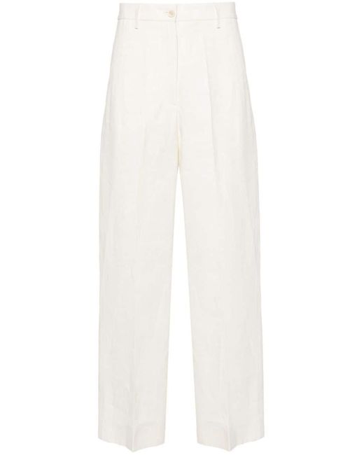 Pantaloni sartoriali a gamba ampia di Fabiana Filippi in White