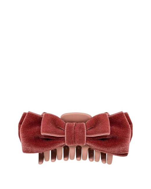 Jennifer Behr Red Matilda Bow Jaw Clip
