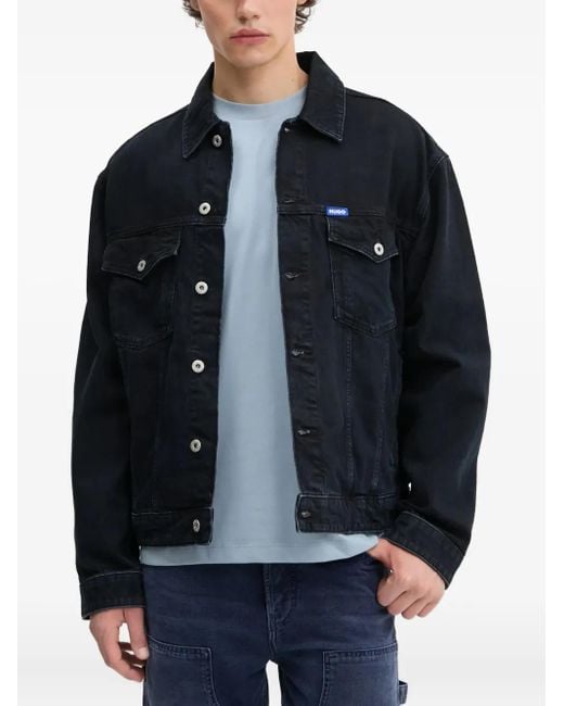 HUGO Denim Jack in het Blue voor heren