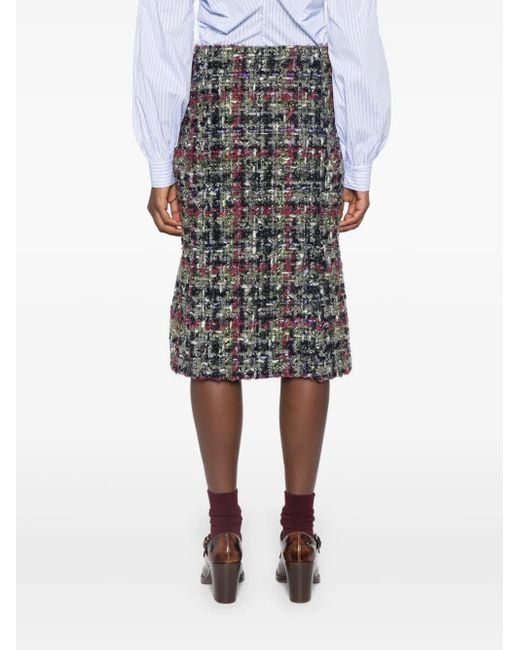 Etro Gray Elegant Detailed Fall Skirt for Women