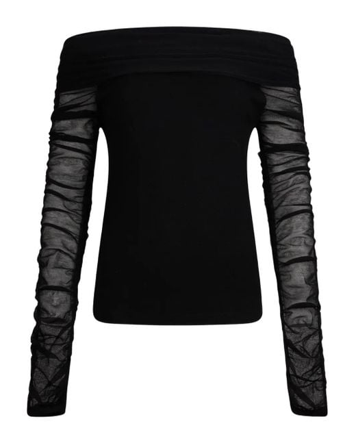 Liu Jo Black Off-Shoulder Top
