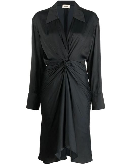 Zadig & Voltaire Black Rozo Midikleid