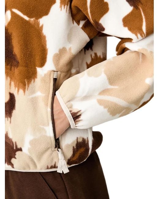 Columbia Brown Sequoia Grove Ii Abstract-Print Fleece Sweatshirt