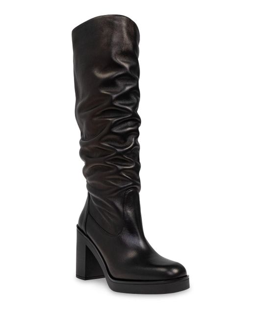 Stuart Weitzman Black Heeled Boots Bethenny