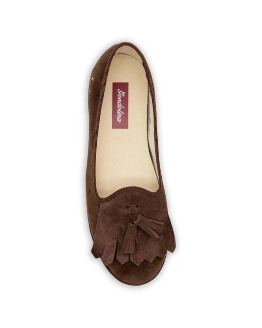 Gondolina Brown Loita Logo-Detail Loafers