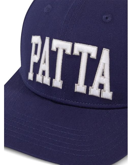 PATTA Blue Logo-Embroidered Baseball Cap for men
