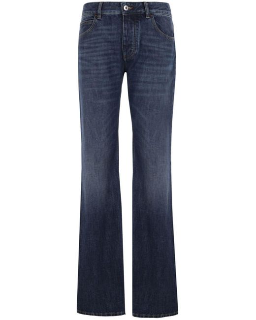Bottega Veneta Blue Mid-rise Flare Jeans