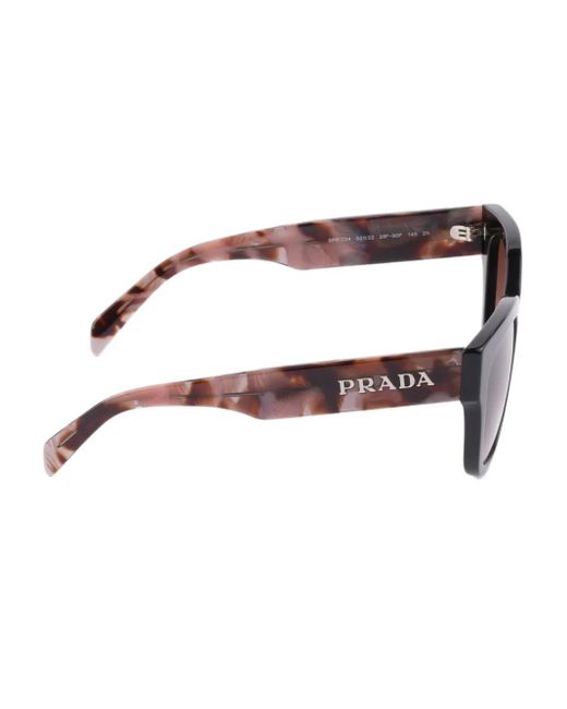 Prada Black Logo Cat-Eye Sunglasses