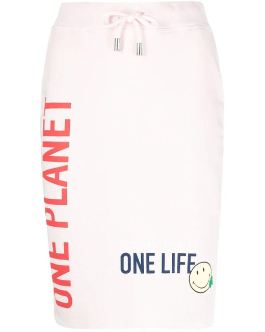 DSquared² ディースクエアード Smiley スローガン スカート White