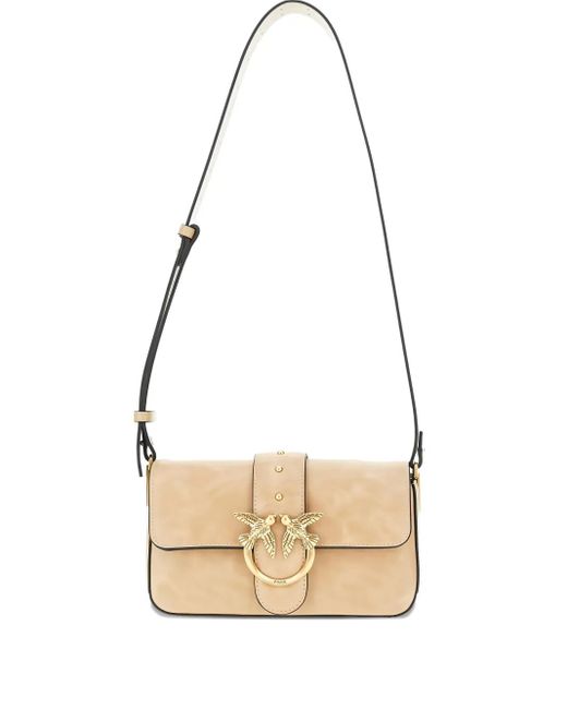 Pinko White Classic Love One Simply Shoulder Bag
