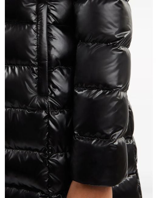 Fay Black Urban High-Neck Padded Coat