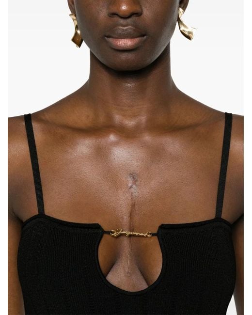 Jacquemus Black Bodycon Midi Dress La Robe Sierra