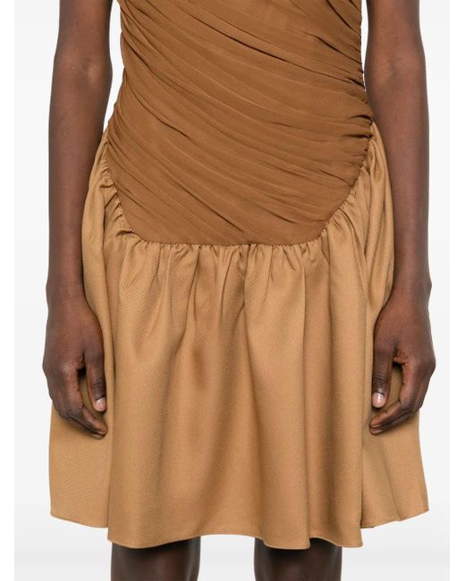 Abadia Brown Kaya Mini Dress
