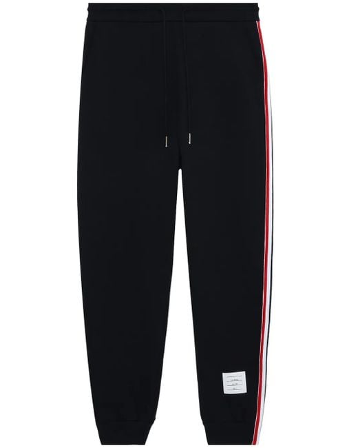 Thom Browne Blue Rwb Stripe Loopback Track Pants for men