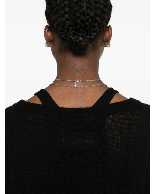 Balenciaga Black Pull Ample À Col V