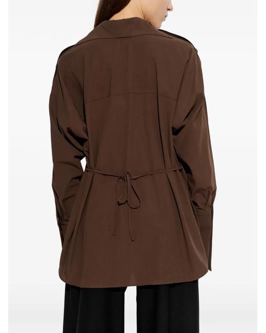 Issey Miyake Brown Pocket Collar Shirt