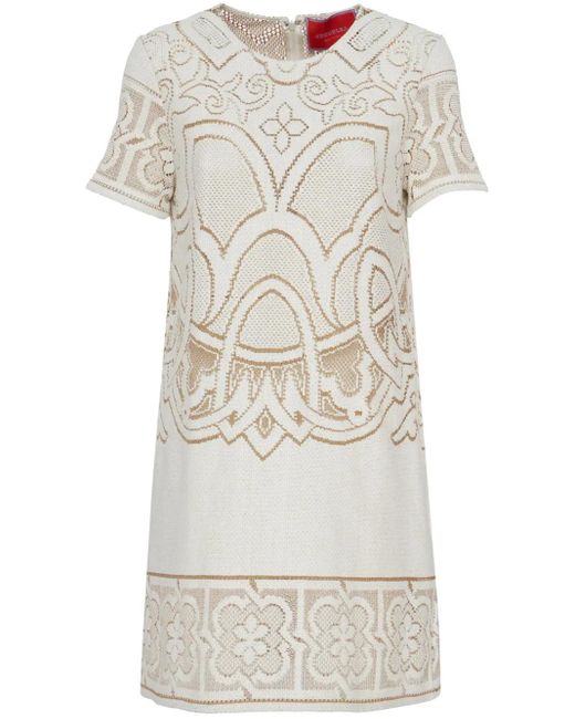 LaDoubleJ T-Shirtjurk Van Katoenblend in het Gray