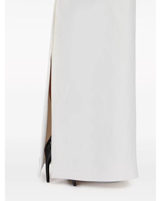 Ferragamo White High-Waisted Maxi Skirt
