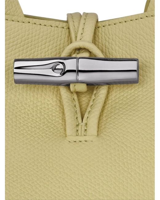 Longchamp Natural Le Roseau S Grained-Leather Tote Bag