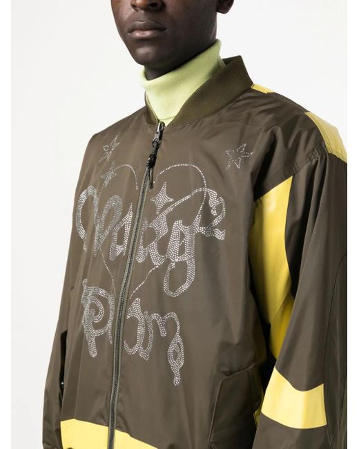 Perks And Mini Green Varg 2.0 Reversible Bomber Jacket