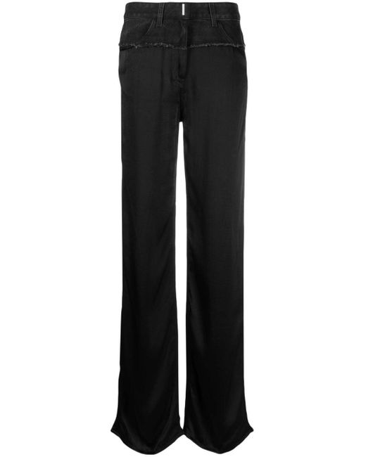 Jean droit à taille haute Givenchy en coloris Black